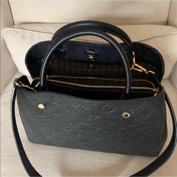 Louis Vuitton Montaigne Empreinte Leather MM, Noir - Picture 2 of 8